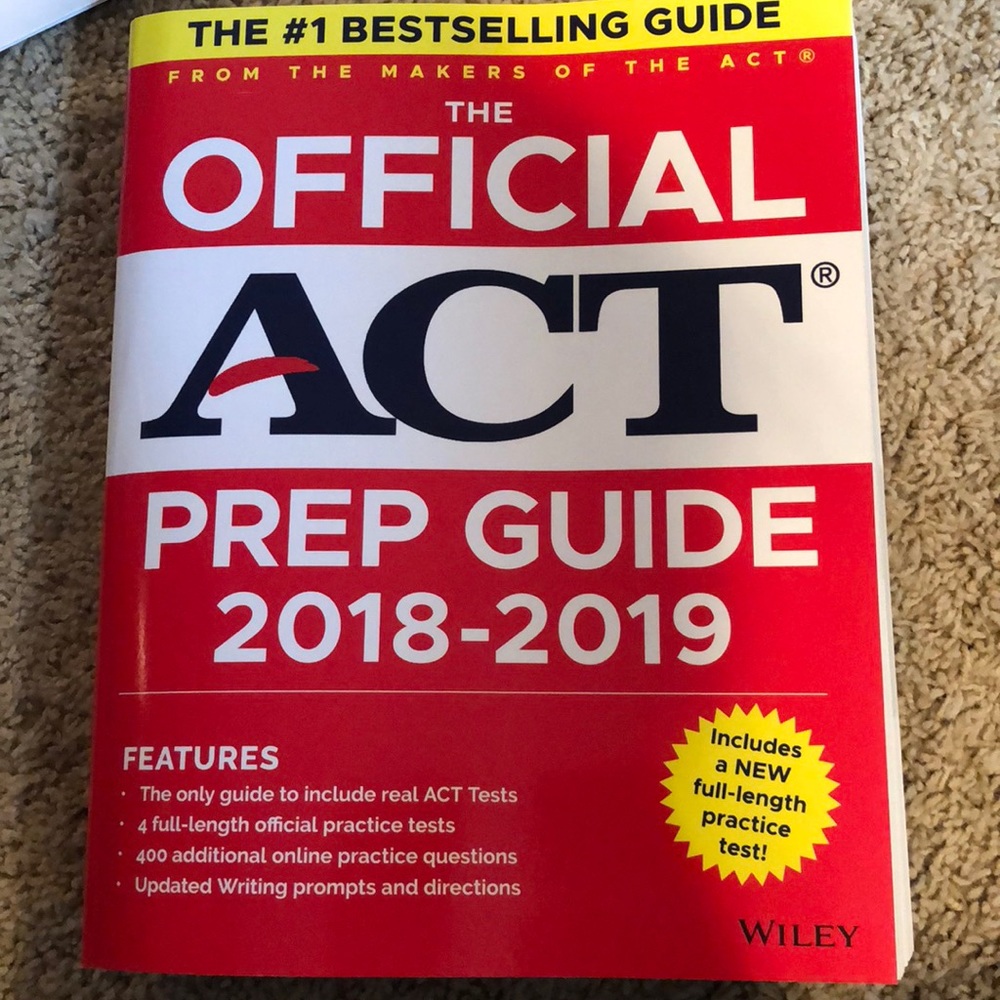 ACT Prep guide book